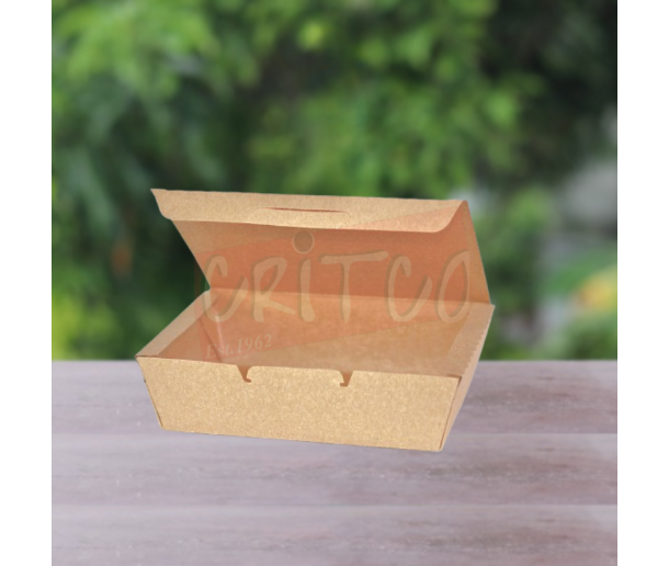 1200ml Paper Lunch Box-Kraft