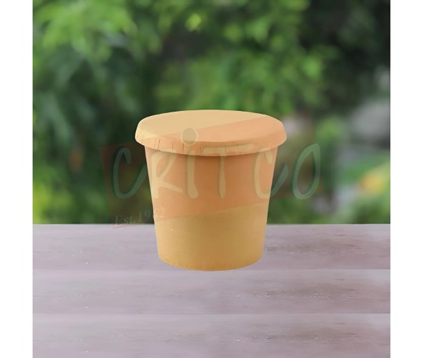 100ml Sauce Cup-Kraft w/Paper Lid