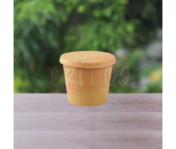 75ml Sauce Cup-Kraft w/Paper Lid